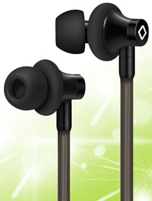 Radiation-Free Stereo Headset for Active Users in Black
